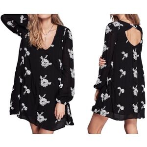 Free People Floral Embroidered Austin Dress
